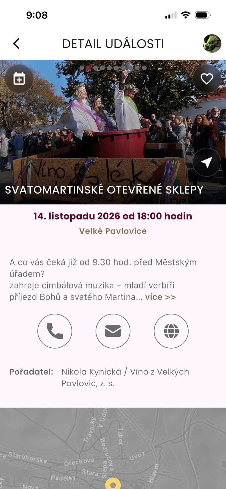 Detailní informace o události